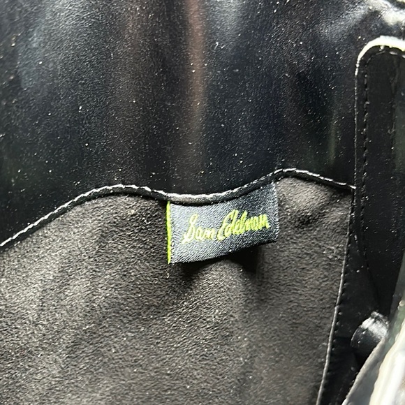 black Sam Edelman Penny Leather knee high riding boots size 8.5 wide calf - Picture 5 of 8